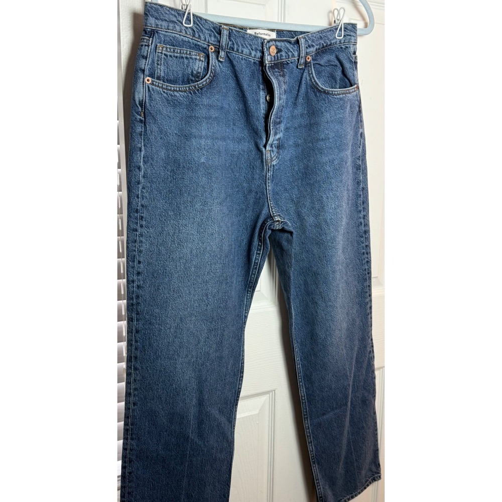 Madewell Relaxed Taper Jeans Womens 33 Light Wash Blue Denim High Rise Relaxed